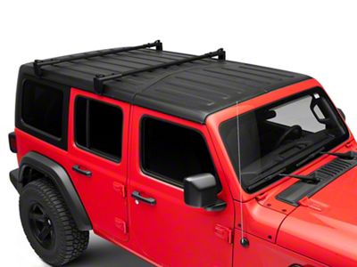 Barricade Two Bar Removable Roof Rack For Factory Hardtop Only (18-25 Jeep Wrangler JL 4-Door)