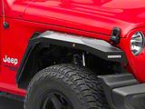 Barricade X-Series Fender Flares; Rear; Red Inserts (18-25 Jeep Wrangler JL)