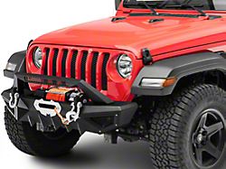 Barricade X-Series Front Bumper; Black Inserts (18-24 Jeep Wrangler JL)