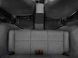 Barricade Rear Floor Mats; Black (97-06 Jeep Wrangler TJ)