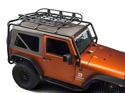 Barricade Roof Rack Basket; Textured Black (Universal; Some Adaptation May Be Required)