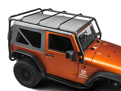 Barricade Jeep Wrangler Roof Rack; Textured Black J100174 (07-18