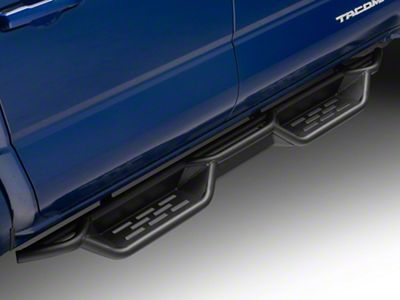 Barricade NB1 Running Boards; Textured Black (24-25 Tacoma Double Cab)