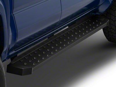 Barricade Rattler Steel Running Boards; Fine Texture Black (24-25 Tacoma Double Cab)