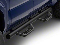 Barricade Tubular Drop Steps; Fine Textured Black Finish (24-26 Tacoma Double Cab)