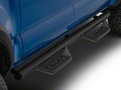 Barricade Tubular Drop Steps; Fine Textured Black (05-23 Tacoma Double Cab)