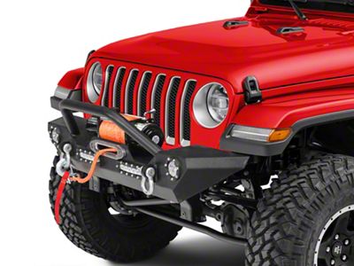 Barricade Trail Force HD Front Bumper with LED Lights (18-25 Jeep Wrangler JL w/ Factory Halogen Fog Lights)