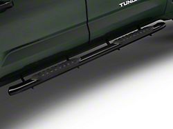 Barricade 5-Inch Oval Bent End Side Step Bars; Black (22-26 Tundra CrewMax)
