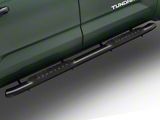 Barricade 5-Inch Oval Bent End Side Step Bars; Textured Black (22-25 Tundra CrewMax)
