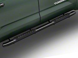 Barricade 5-Inch Oval Bent End Side Step Bars; Textured Black (22-25 Tundra CrewMax)