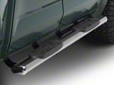 Barricade 5-Inch Oval Straight End Side Step Bars; Stainless Steel (22-25 Tundra CrewMax)