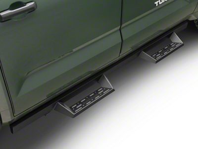 Barricade Canyon Drop Steps; Textured Black (22-25 Tundra CrewMax)