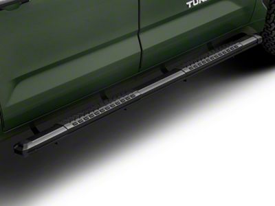 Barricade Saber 5-Inch Aluminum Side Step Bars; Black Cover Plates (22-25 Tundra CrewMax)