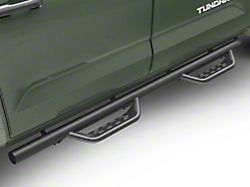 Barricade Tubular Drop Steps; Fine Textured Black Finish (22-26 Tundra CrewMax)