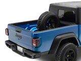 Barricade Bed Mounted Spare Tire Carrier with Dual Flag Holders (Universal; Some Adaptation May Be Required)