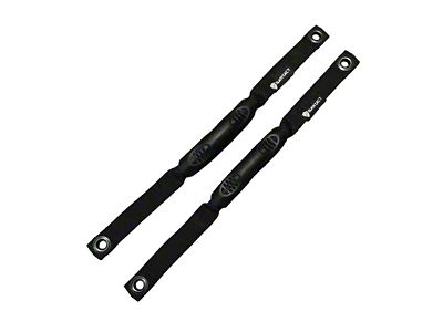 Bartact Roll Bar Grab Handles; Black (21-25 Bronco)