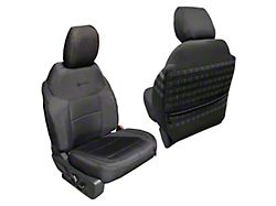 Bartact Tactical Series Front Seat Covers; Black (21-26 Bronco)