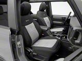 Bartact Tactical Series Front Seat Covers; Black/Graphite (21-25 Bronco)