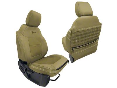 Bartact Tactical Series Front Seat Covers; Coyote (21-25 Bronco)