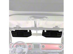 Bartact MOLLE Sun Visor Covers with PALS Webbing; Black (20-25 Jeep Gladiator JT)