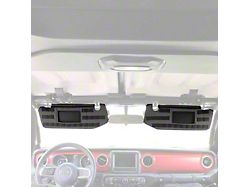 Bartact MOLLE Sun Visor Covers with PALS Webbing; Graphite (20-25 Jeep Gladiator JT)