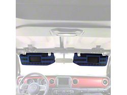 Bartact MOLLE Sun Visor Covers with PALS Webbing; Navy (20-25 Jeep Gladiator JT)