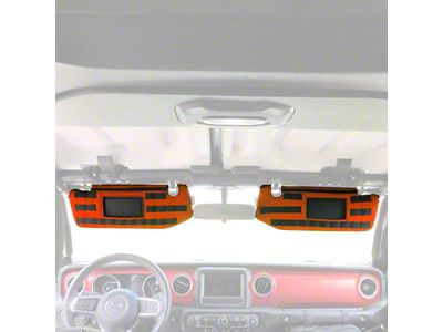 Bartact MOLLE Sun Visor Covers with PALS Webbing; Orange (20-25 Jeep Gladiator JT)