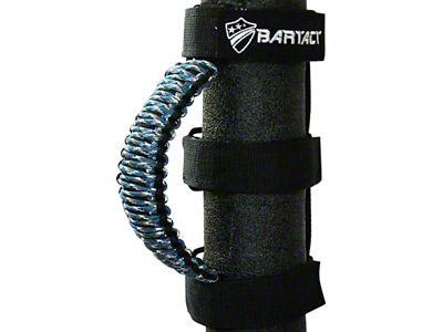 Bartact Universal Paracord Grab Handles; Black/Blue Camo (Universal; Some Adaptation May Be Required)