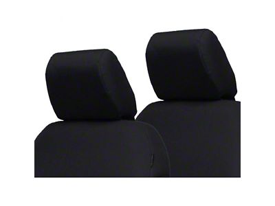 Bartact Rear Seat Headrest Covers; Black (20-25 Jeep Gladiator JT)