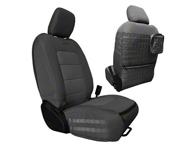 Bartact Tactical Series Front Seat Covers; Graphite (20-25 Jeep Gladiator JT)