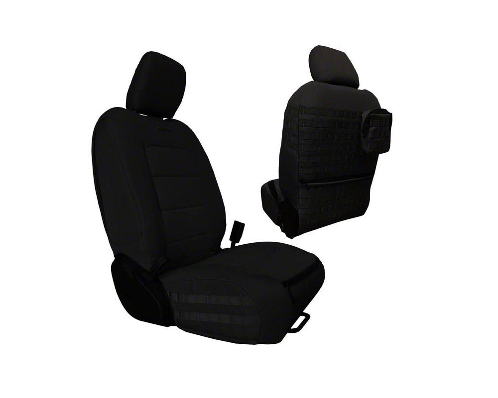 Bartact Jeep Gladiator Tactical Series Front Seat Covers; Black