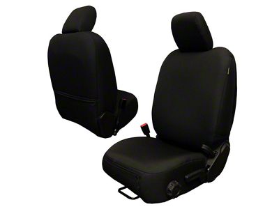 Bartact Baseline Performance Front Seat Covers; Black (18-25 Jeep Wrangler JL 4-Door)