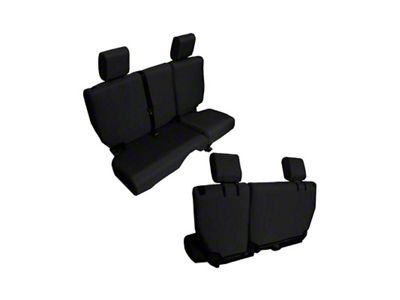 Bartact Baseline Performance Rear Seat Cover; Black (13-18 Jeep Wrangler JK 4-Door)