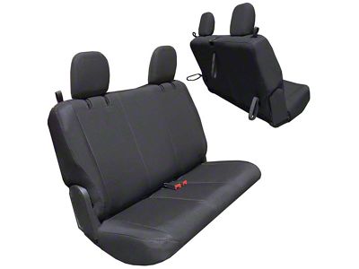 Bartact Baseline Performance Rear Seat Cover; Black (18-25 Jeep Wrangler JL 2-Door)
