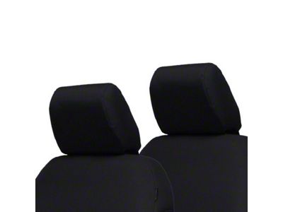 Bartact Front Seat Headrest Covers; Black (18-25 Jeep Wrangler JL 2-Door)