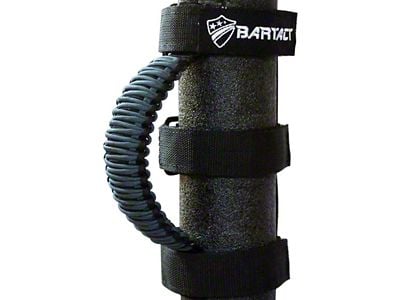 Bartact Universal Paracord Grab Handles; Black/Anvil (Universal; Some Adaptation May Be Required)