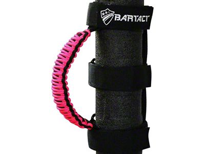Bartact Universal Paracord Grab Handles; Black/Hot Pink (Universal; Some Adaptation May Be Required)