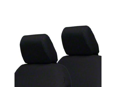 Bartact Rear Seat Headrest Covers; Black (18-25 Jeep Wrangler JL 2-Door)