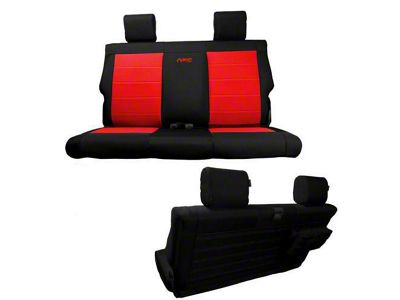Bartact Tactical Series Rear Seat Cover; Black (18-25 Jeep Wrangler JL 2-Door)