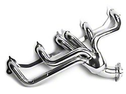 BBK 1-1/2-Inch Tuned Length Shorty Header; Polished Silver Ceramic (93-99 4.0L Jeep Grand Cherokee ZJ & WJ)