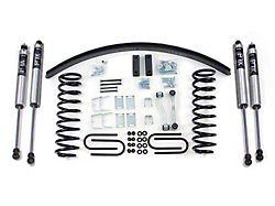 BDS 3-Inch Coil Spring Suspension Lift Kit with Rear Lift Blocks, Add-A-Leaf and FOX 2.0 Performance Shocks (84-01 4WD Jeep Cherokee XJ w/ Dana 35 Rear Axle)