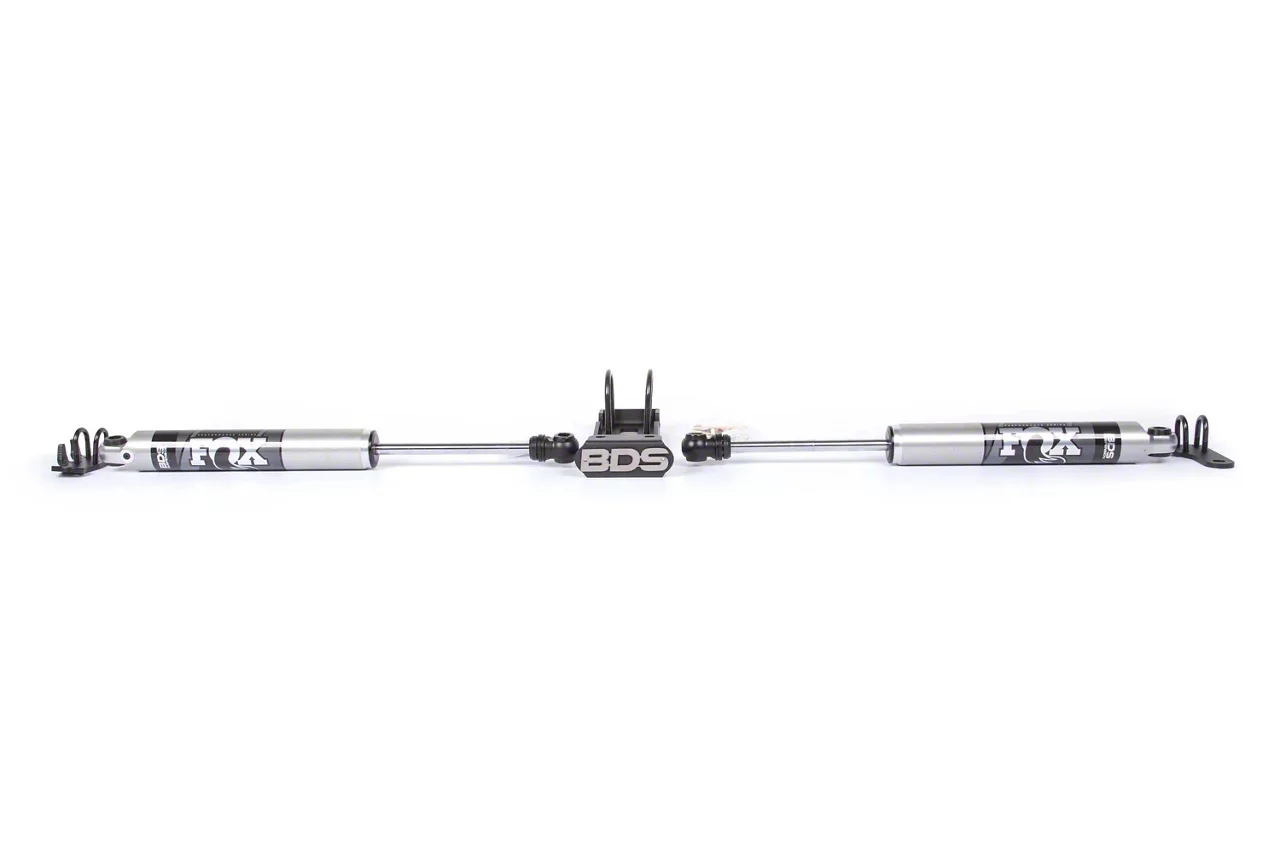 ロイヤルターフ dwos6rj BDS Jeep Wrangler Dual Steering Stabilizer Kit with FOX 2.0