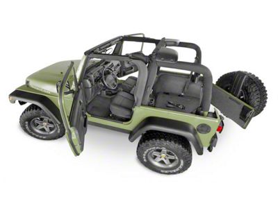 BedRug BedTred Front Floor Mats (18-25 Jeep Wrangler JL 2-Door)