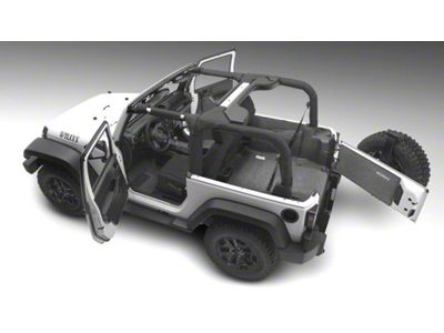 BedRug Carpet Cargo Mat with Gap Hider (18-25 Jeep Wrangler JL 4-Door, Excluding 4xe)