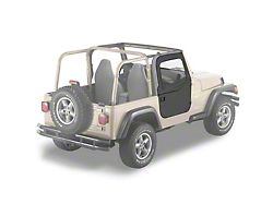 Bestop 2-Piece Full Fabric Doors; Black Diamond (97-06 Jeep Wrangler TJ)