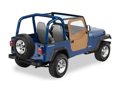 Bestop 2-Piece Full Fabric Doors; Spice (80-95 Jeep CJ7 & Wrangler YJ)