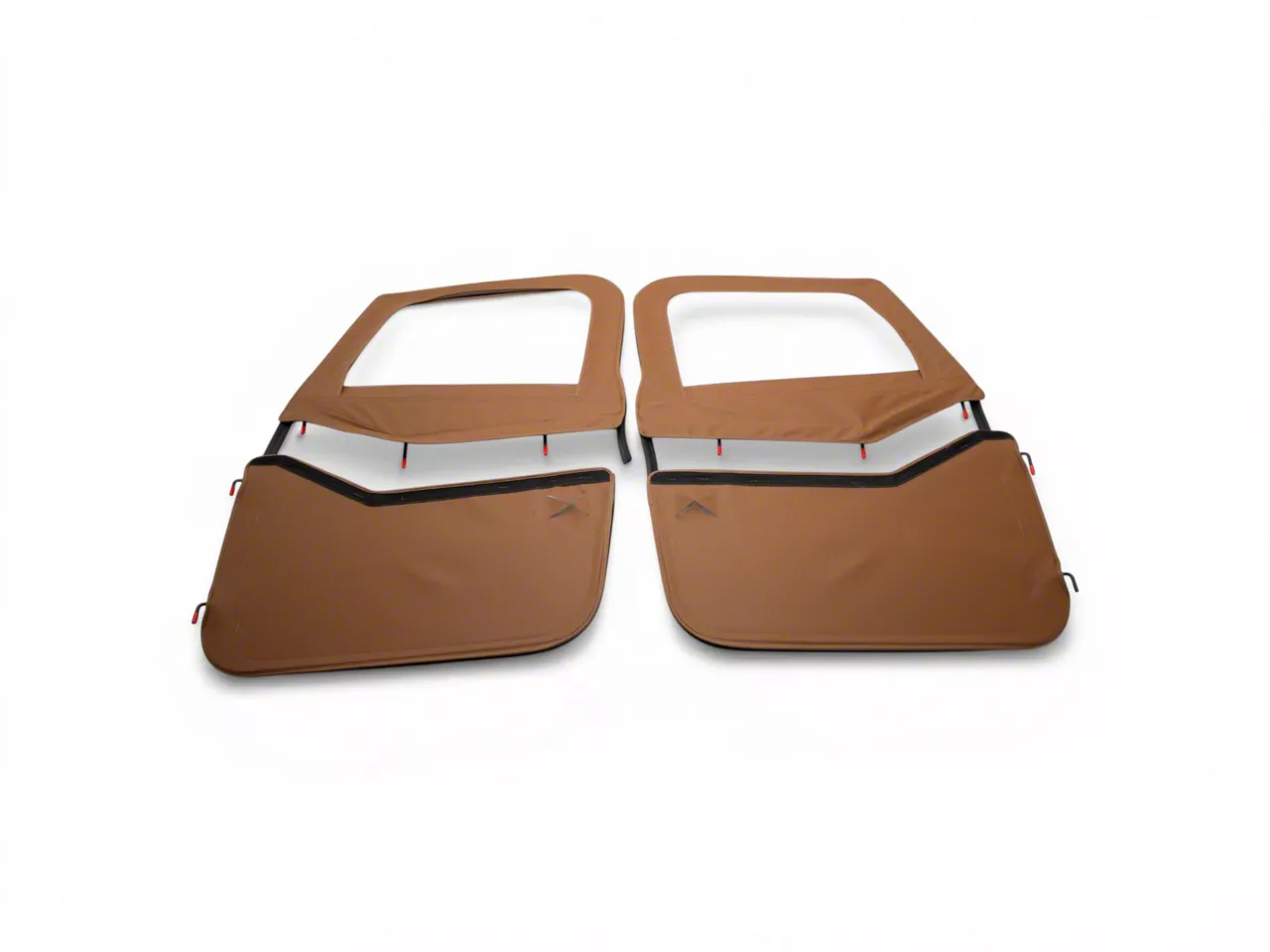 Bestop Jeep Wrangler 2-Piece Full Fabric Doors; Spice 51783-37 (80