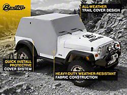 Bestop All-Weather Trail Cover; Charcoal (97-06 Jeep Wrangler TJ, Excluding Unlimited)