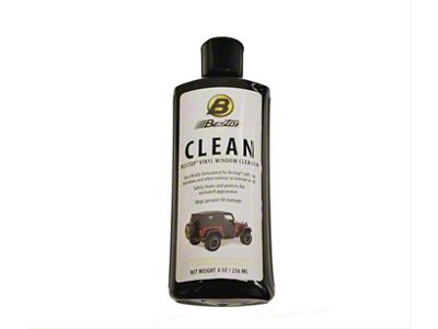 Bestop Soft Top Vinyl Window Cleaner; 8 oz. Bottle