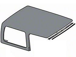 Bestop Bikini Top Windshield Channel; Drill-In (76-95 Jeep CJ5, CJ7 & Wrangler YJ)